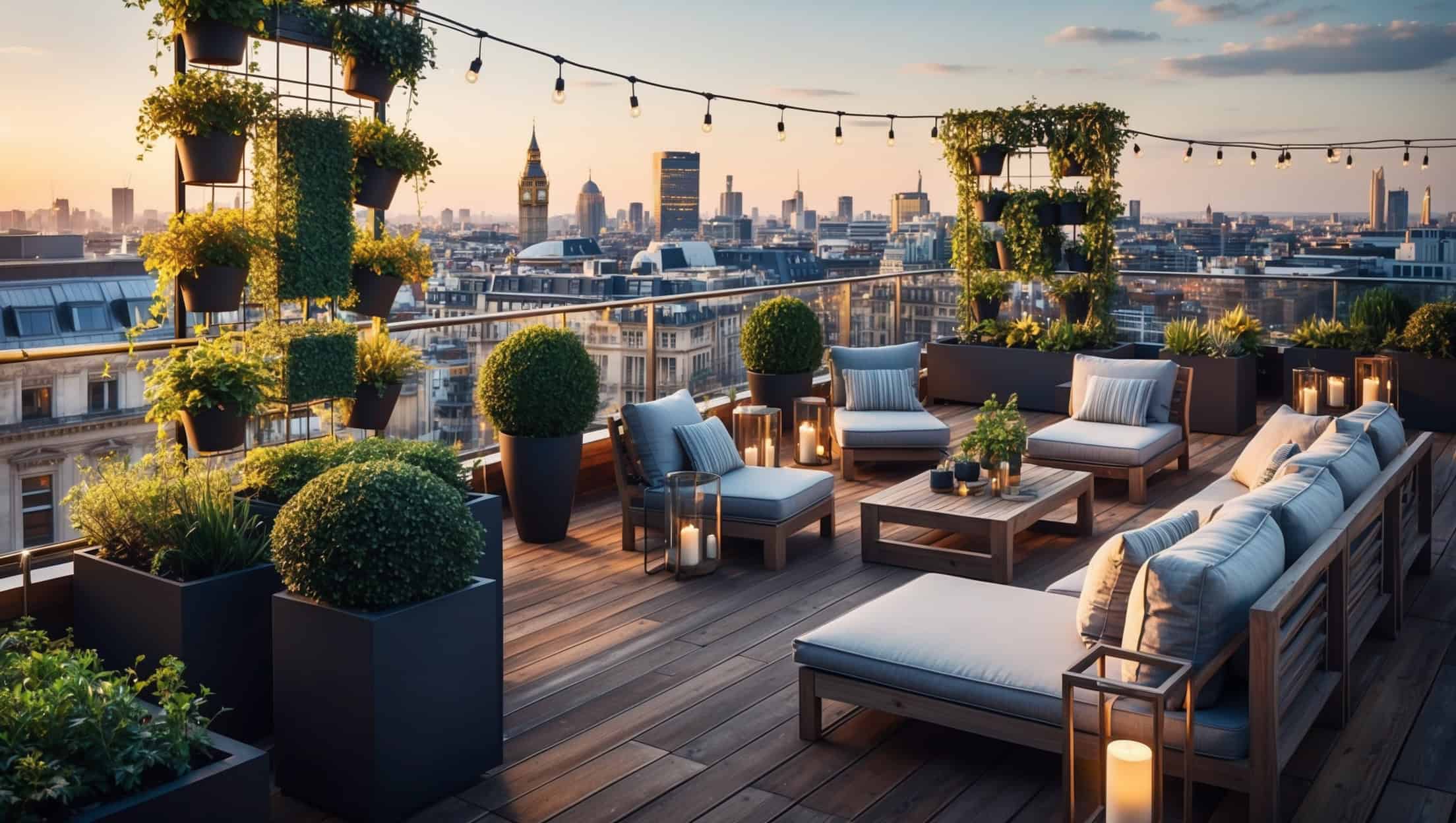 Dachterrasse gestalten: Ihre grüne Oase über den Dächern der Stadt